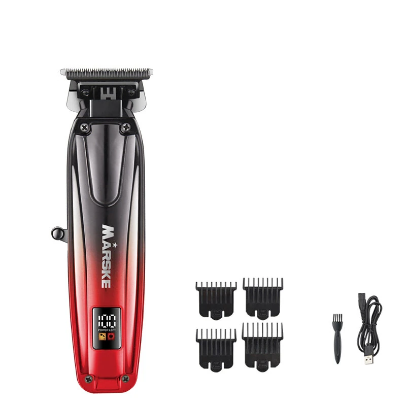 MARSKE 5053 Professional Electric Hair Clipper With Digital Display Gradient Design Suitable For Haircutting And Bald Styling (image for) MARSKE 5053 Professional Electric Hair Clipper With Digital Display Gradient Design Suitable For Haircutting And Bald Styling